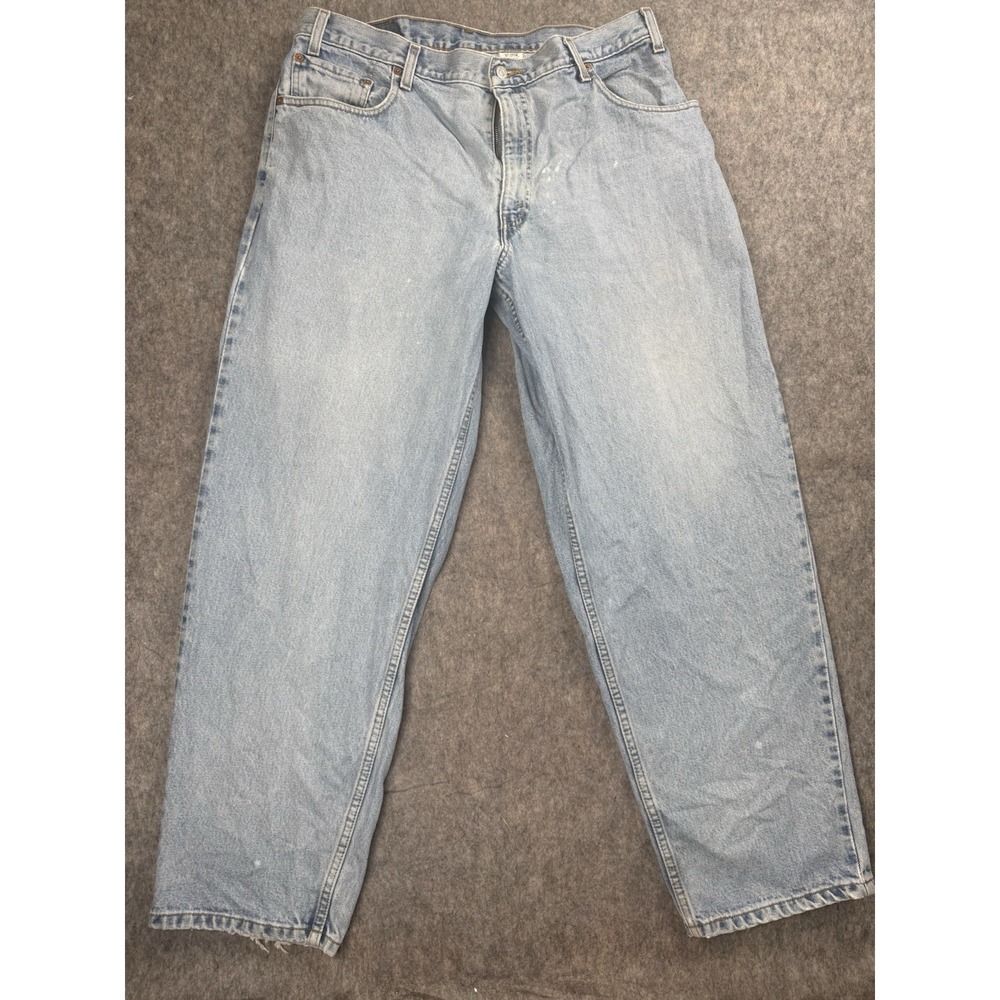 Vintage Y2K Levi's‎ 570 Baggy Fit Jeans Mens 36x30 Light Wash Denim